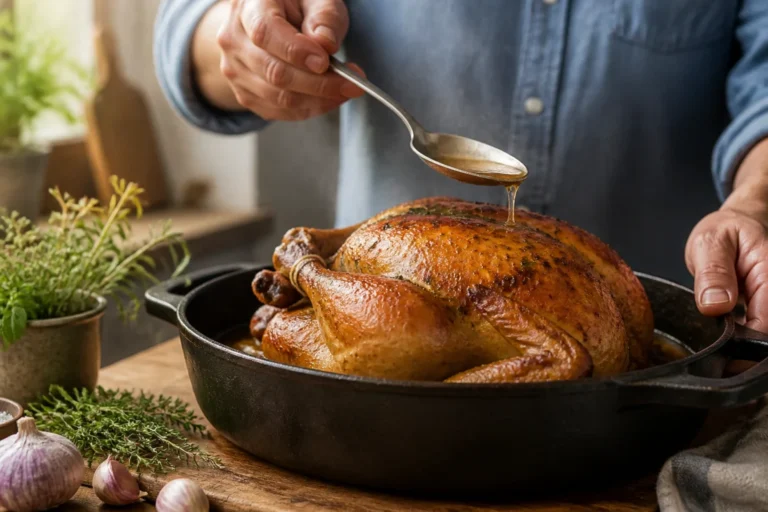 cuisson du chapon en cocotte